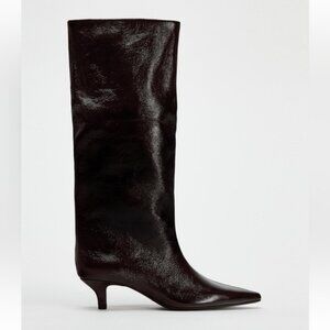 ZARA KITTEN HEEL KNEE HIGH BOOTS
